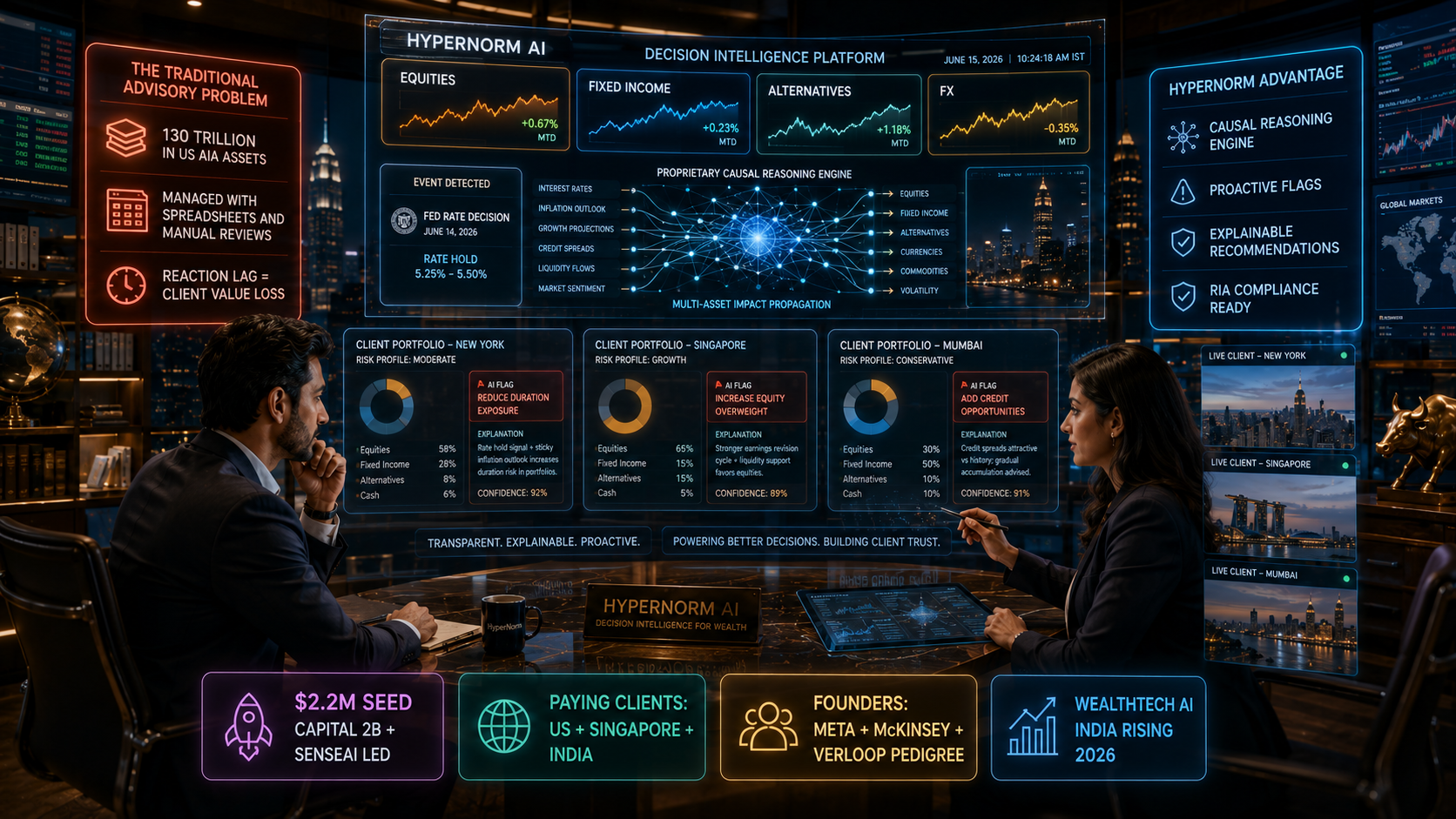 HyperNorm AI $2.2M Seed Wealth Advisory AI 2026