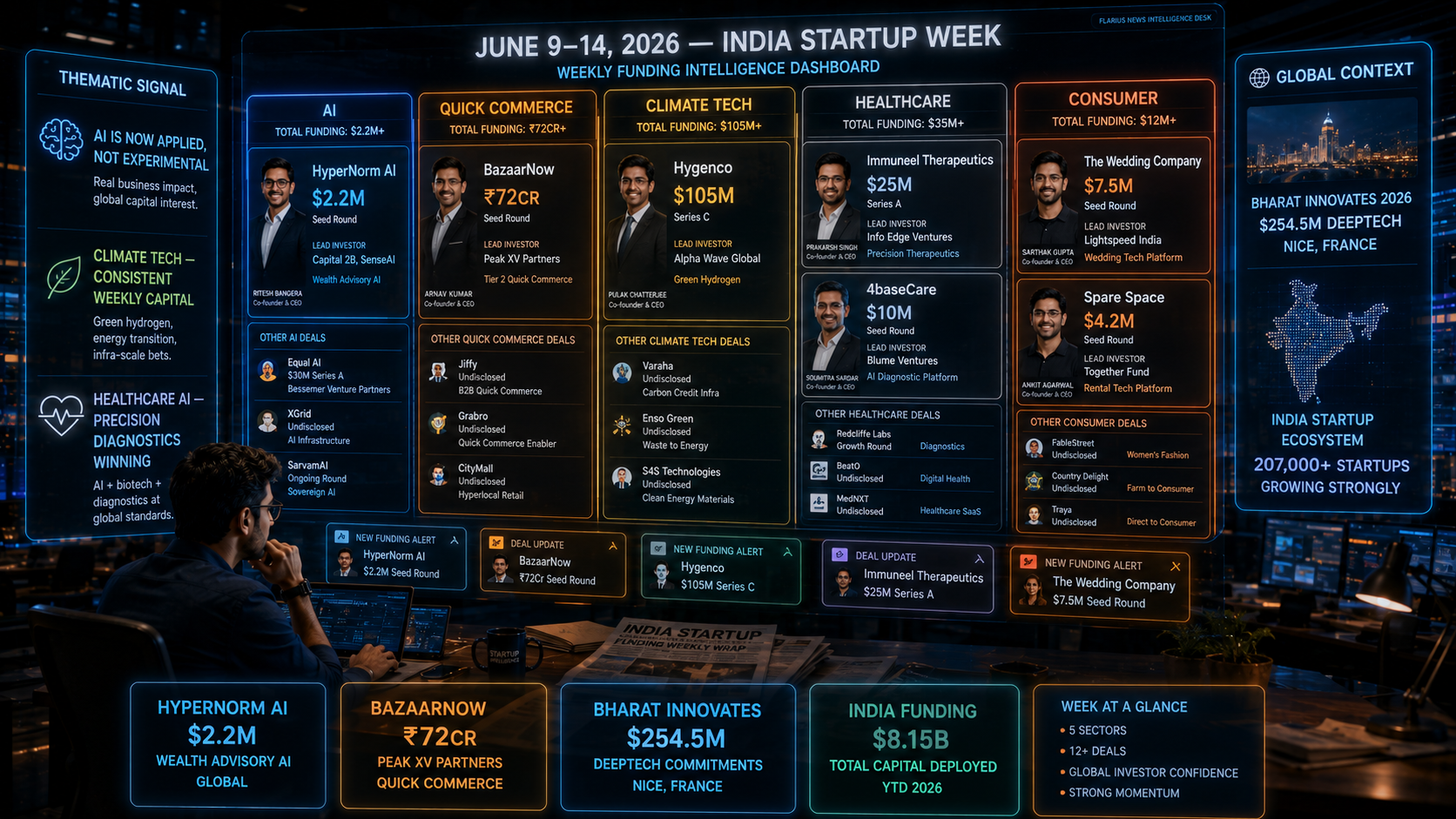 India Startup Funding Week June 9-14 2026 Weekly Deals