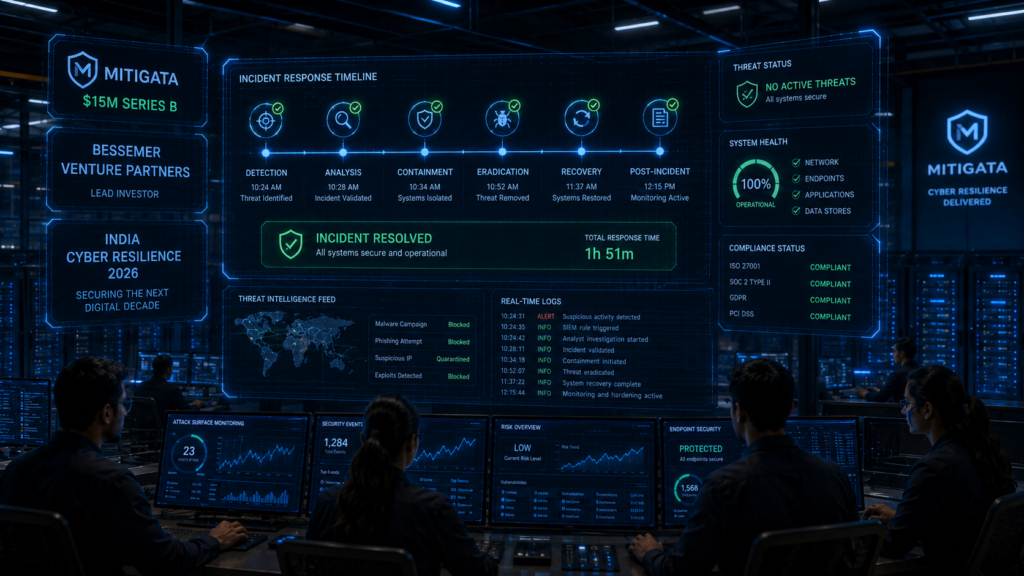 Mitigata $15M Cyber Resilience Bessemer India 2026