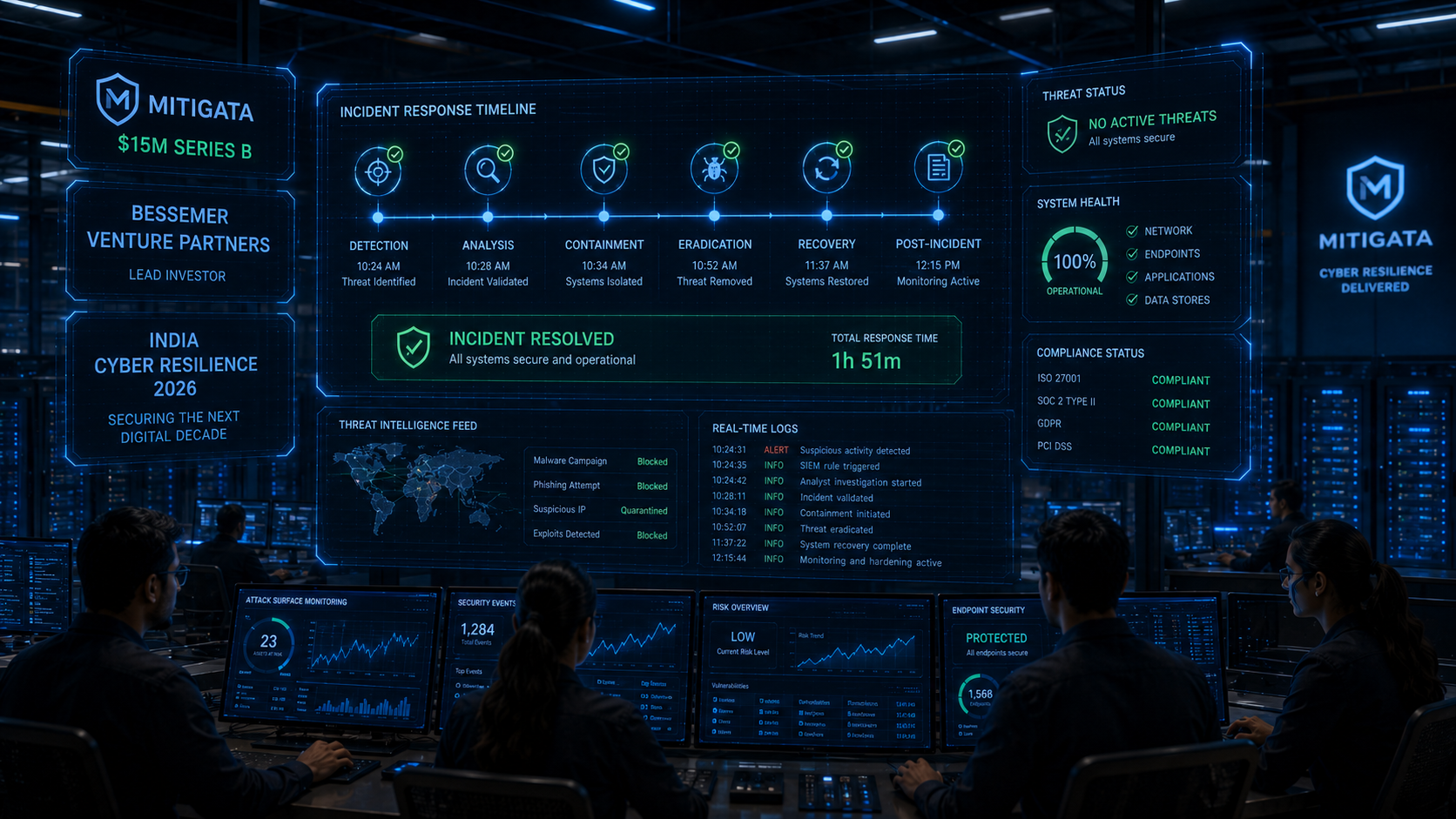 Mitigata $15M Cyber Resilience Bessemer India 2026