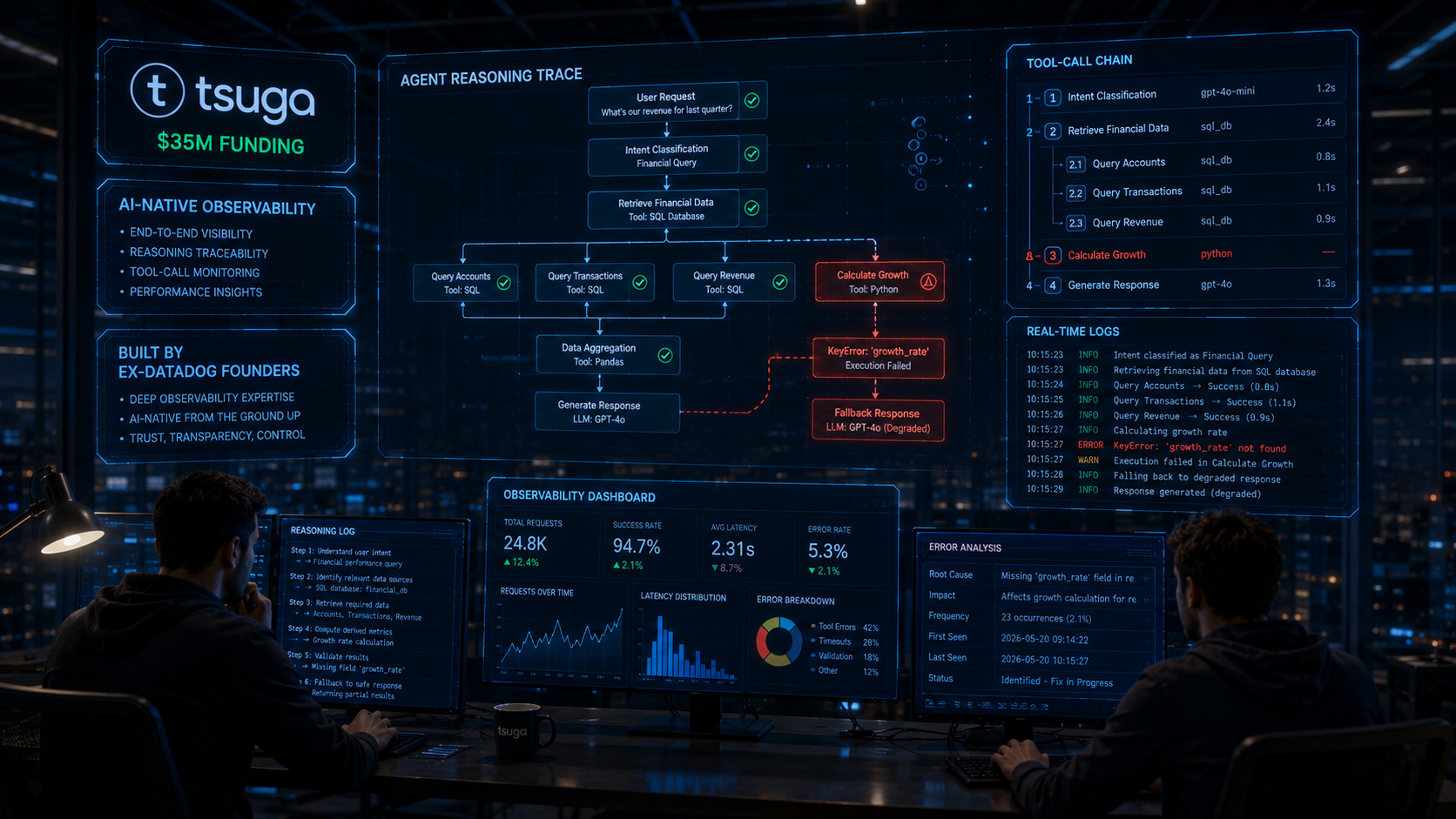 Tsuga $35M AI Observability Ex-Datadog Founders 2026