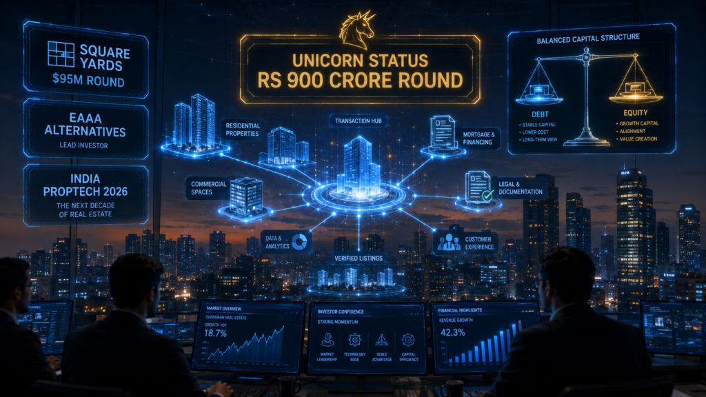 Square Yards Unicorn Rs 900 Crore Round India 2026