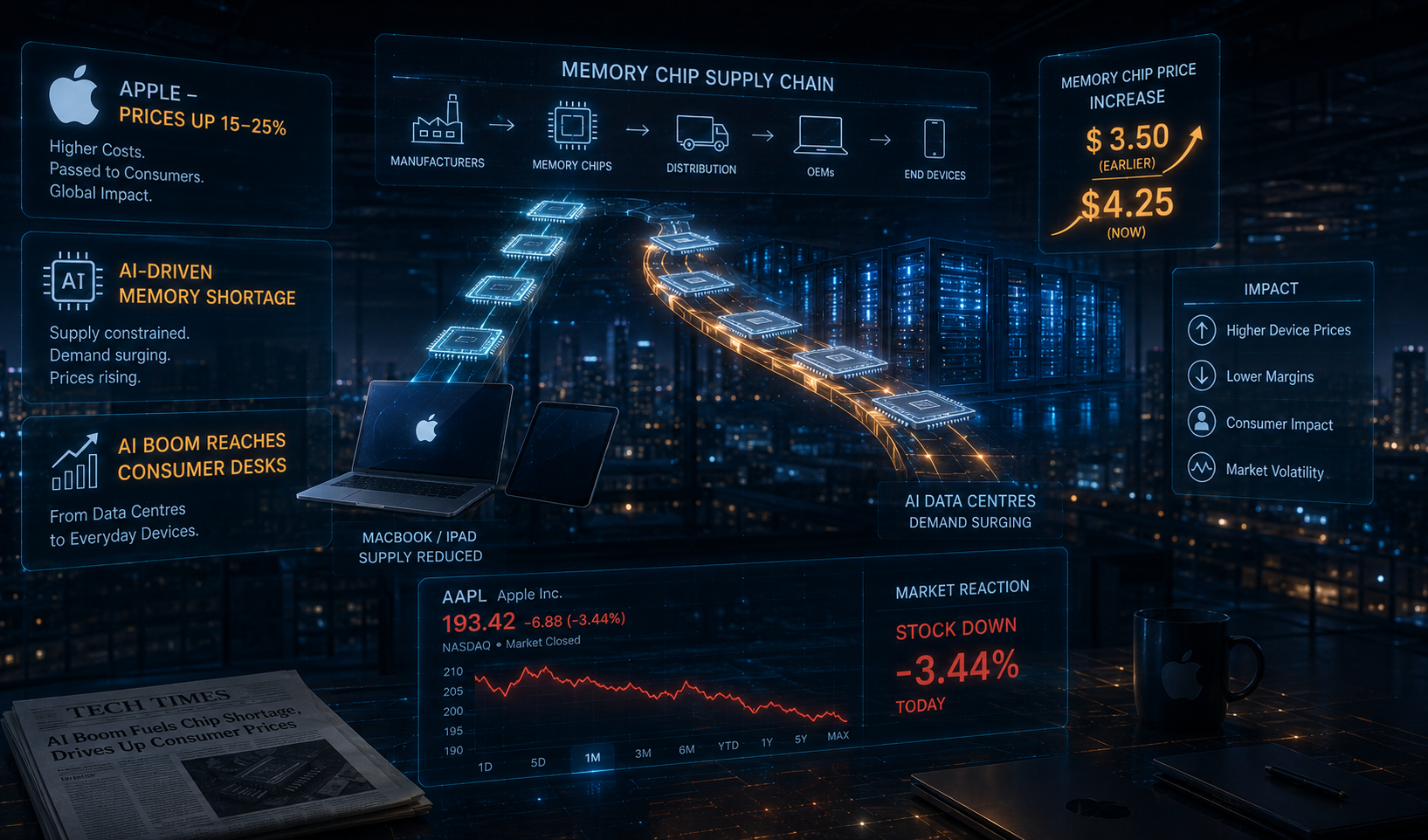 Apple Price Increase AI Memory Shortage 2026