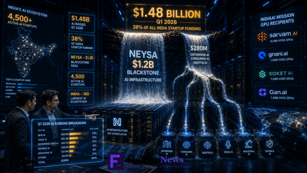 India AI startup funding Q1 2026
