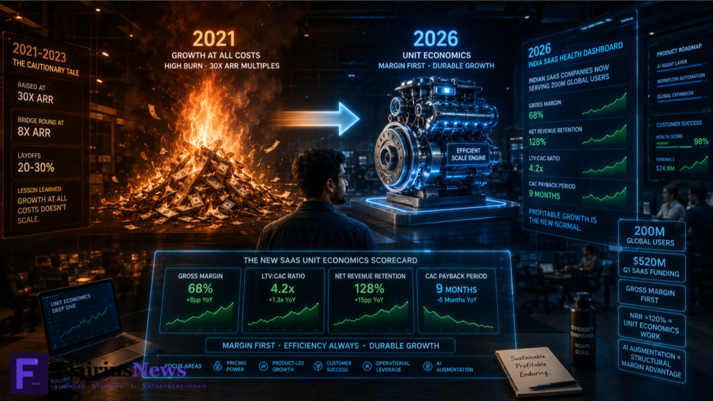 India SaaS Profitability FY26 Burn Rate Reduction