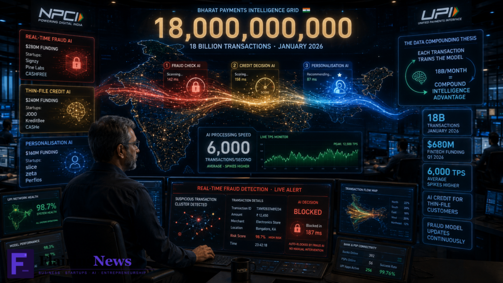 India UPI 18 Billion Transactions AI Infrastructure 2026