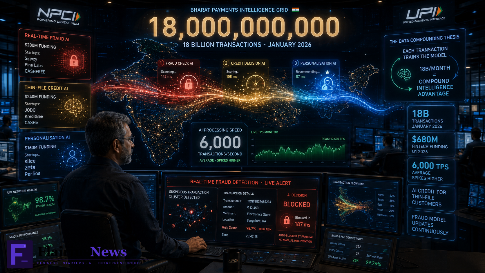 India UPI 18 Billion Transactions AI Infrastructure 2026