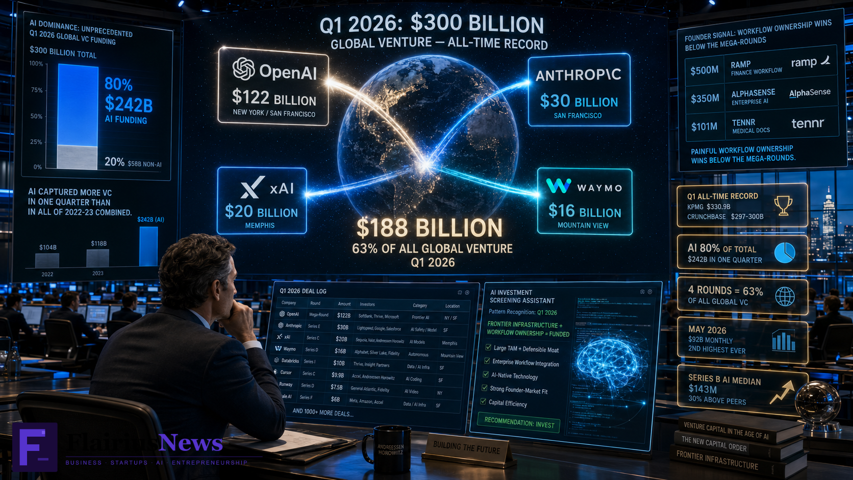 Global AI Funding $300B Q1 2026 Mega Rounds Breakdown