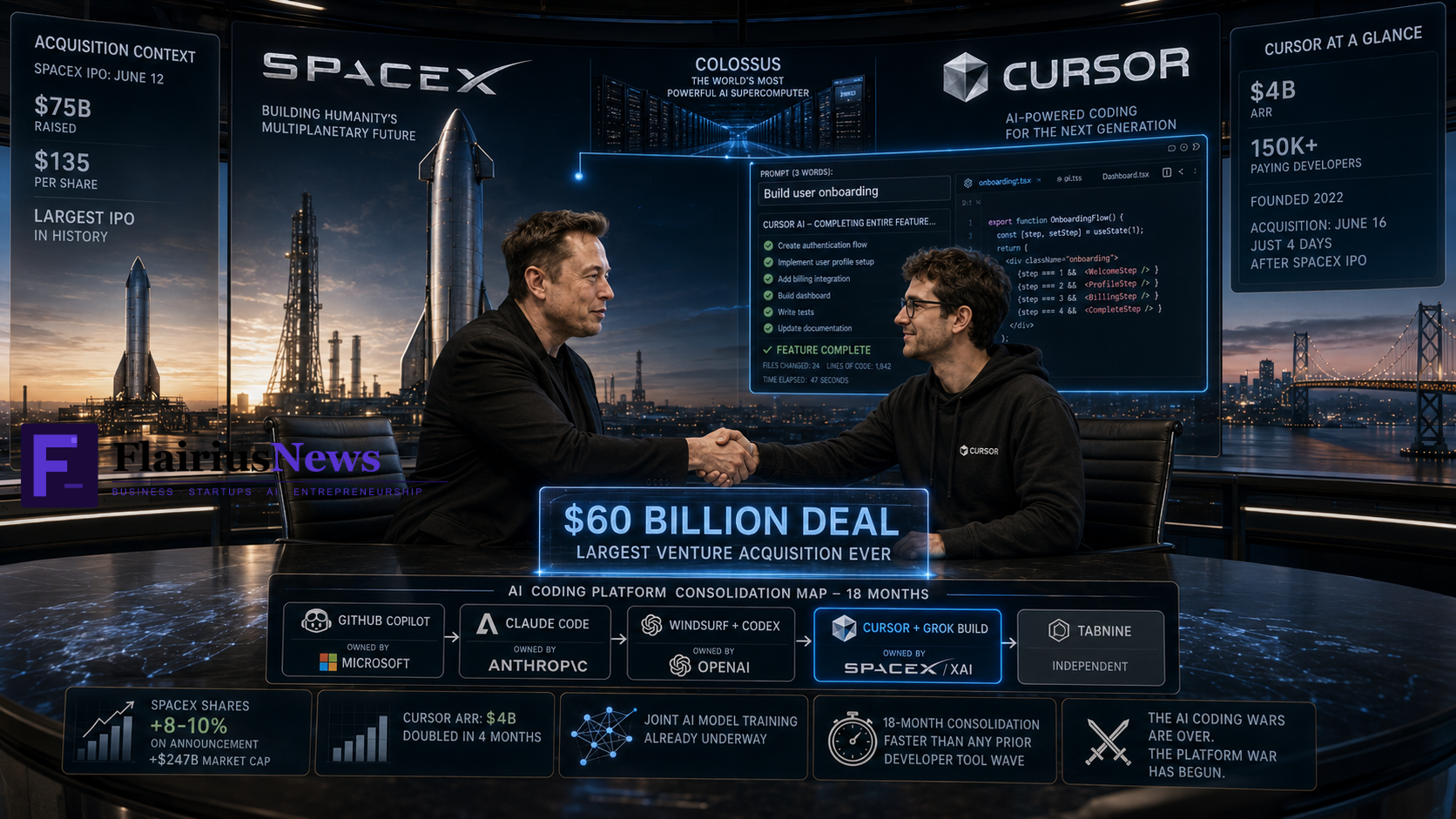 SpaceX Cursor $60B AI Coding Acquisition 2026