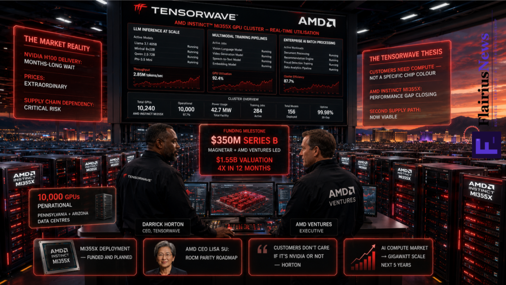 TensorWave $350M AMD AI Cloud NVIDIA Alternative 2026