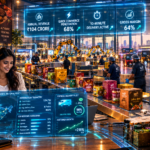 Modern packaging facility for regional Indian D2C products with high-speed automated quick commerce dark store distribution pallets