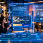 Holographic chat query showing ChatGPT ads India product recommendations with Razorpay Engage checkout metrics