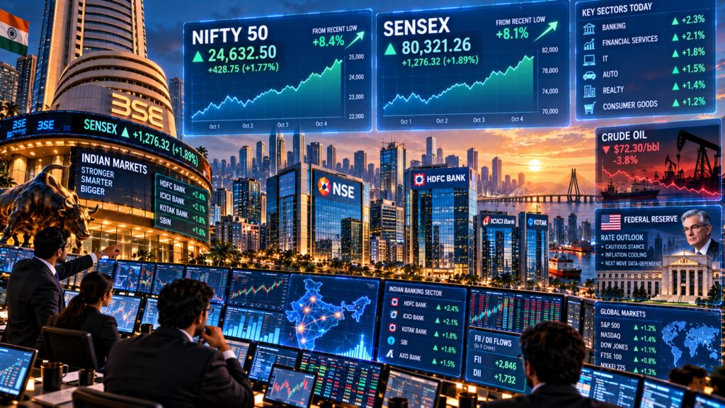 Current image: Indian Stocks Rebound October 2026