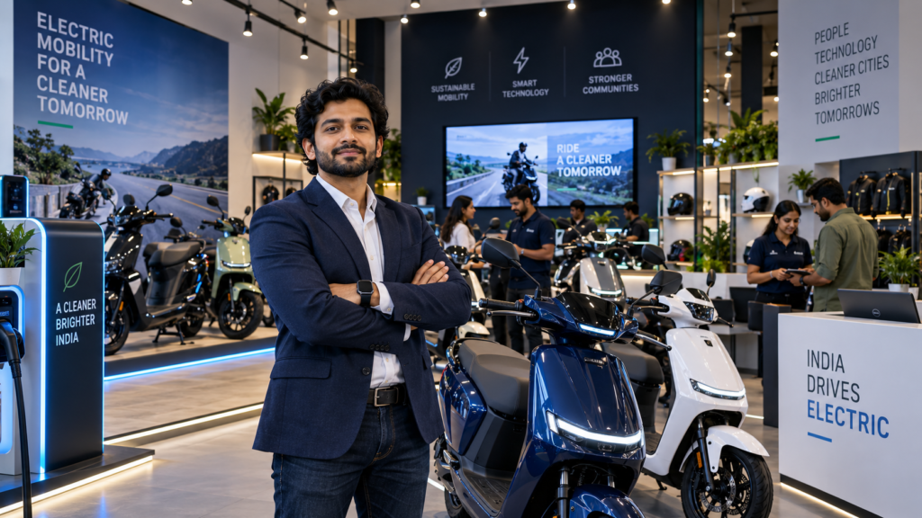 Current image: Herald E-Bike Founder Krishna Grover
