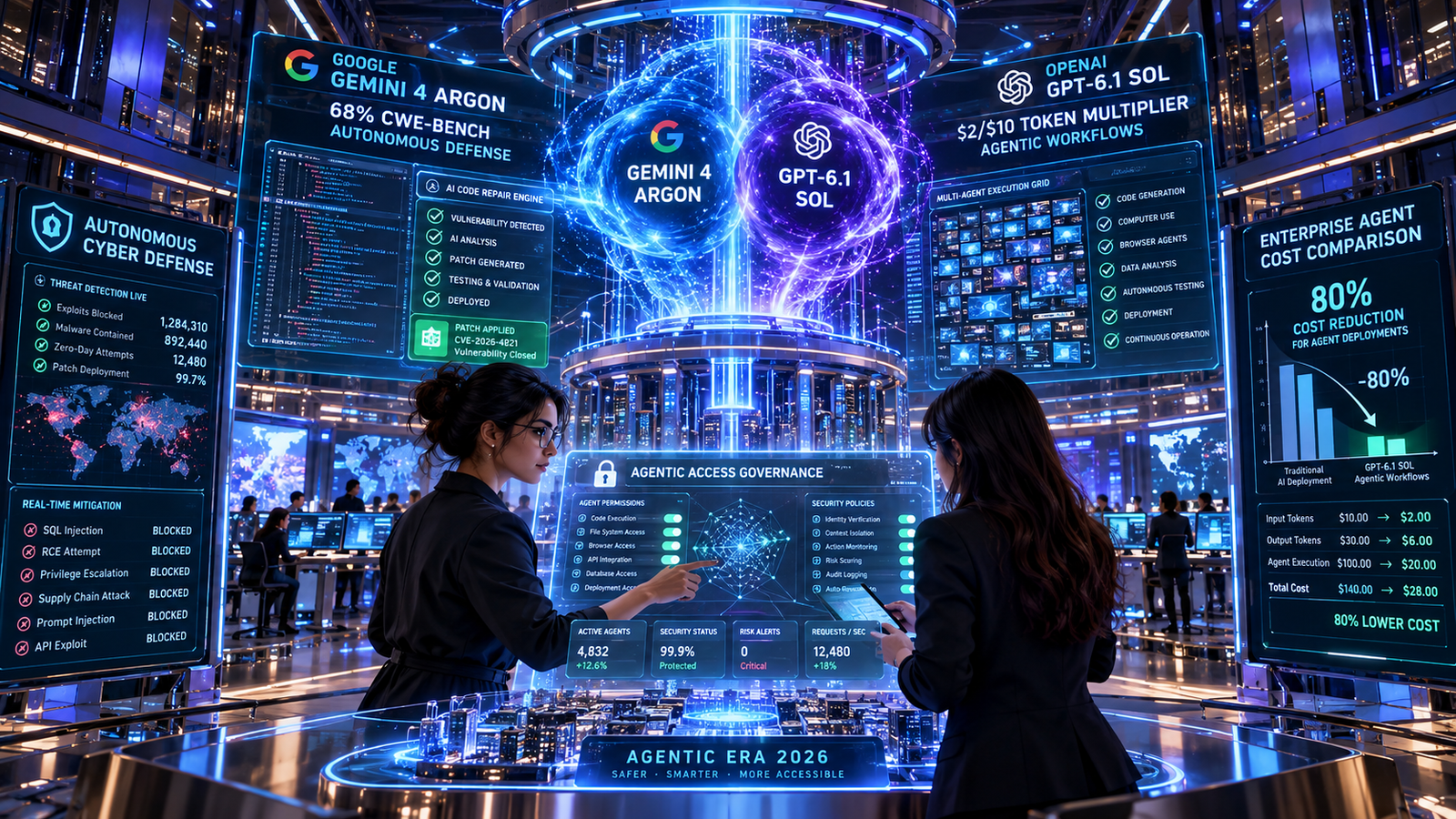 Google Gemini 4 Argon GPT-6.1 Sol Autonomous AI Agents 2026
