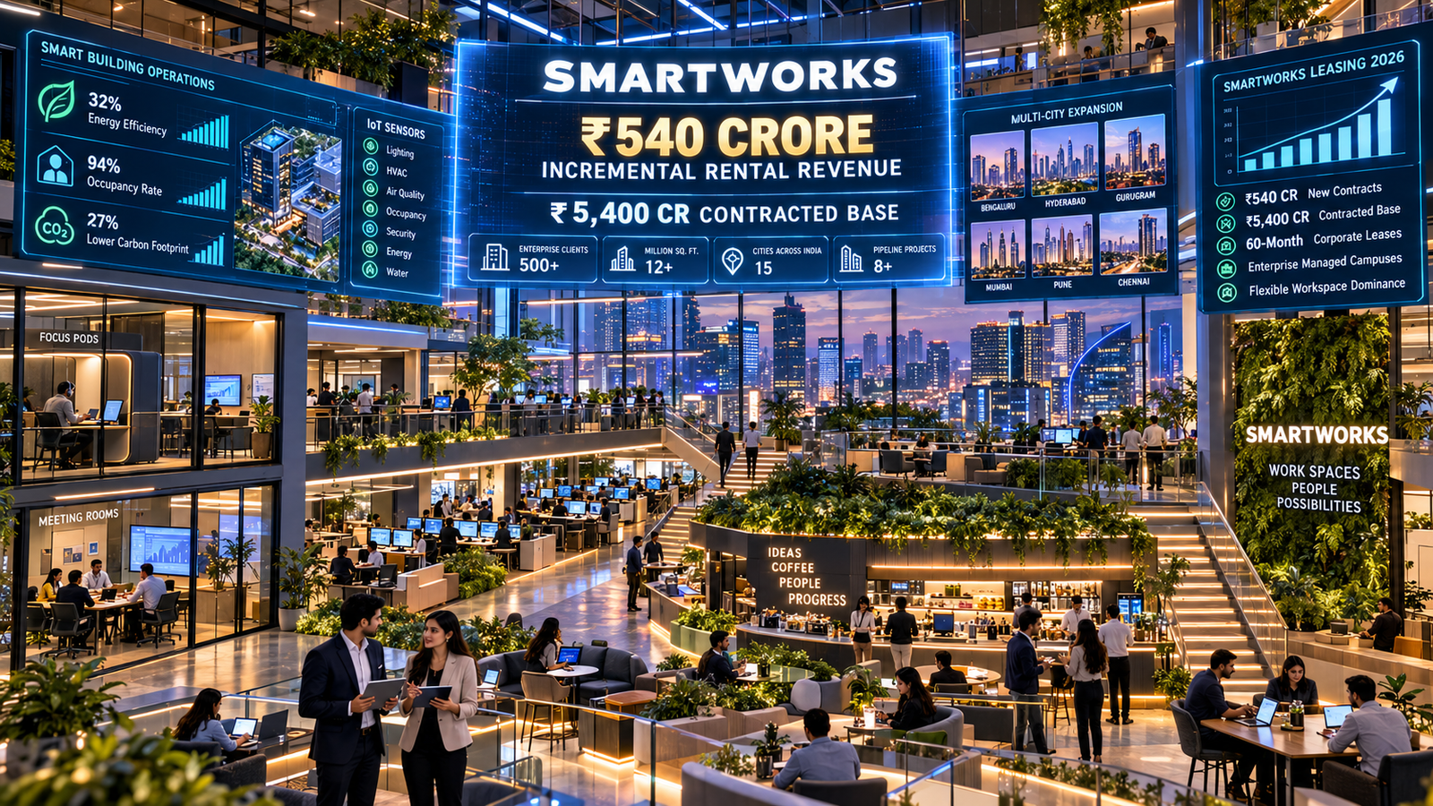 Smartworks ₹540 Cr Managed Office Revenue Surge 2026