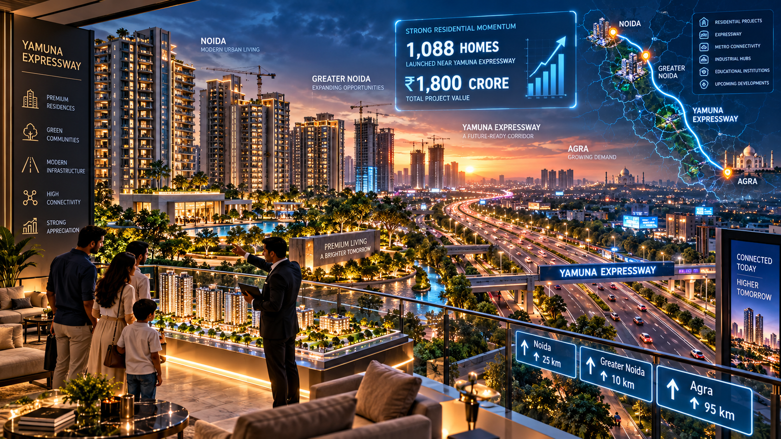 Yamuna Housing Sales ₹1,800 Crore