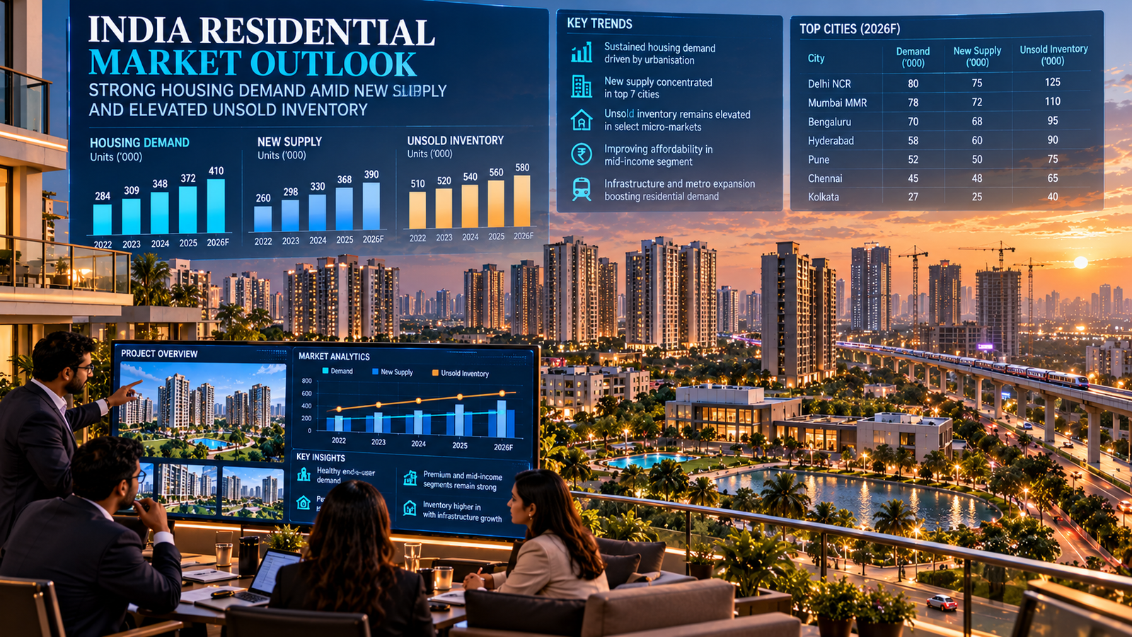 India Housing Market Sales and Property Inventory
